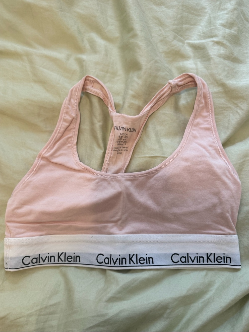 Calvin Klein Pink Sports Bra